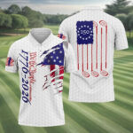 We The People Golf Tops For Men, 250 Years Of America Golf Shirt, 4th Of July Polo Shirts For Men